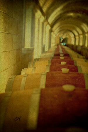 36x48 Wine Barrels - 2010